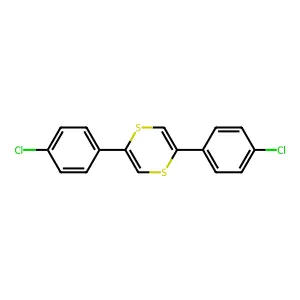 1,4-Dithiin, 2,5-bis(4-chlorophenyl)- structure