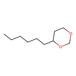 1,3-Dioxane, 4-hexyl- structure