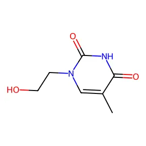 1-(2-Hydroxyethyl)-5-methyl-1,2,3,4-tetrahydropyrimidine-2,4-dione structure