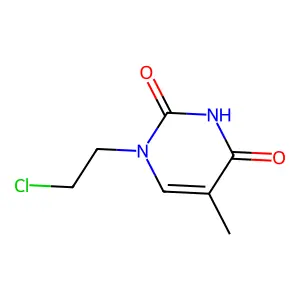 2,4(1H,3H)-Pyrimidinedione, 1-(2-chloroethyl)-5-methyl- structure
