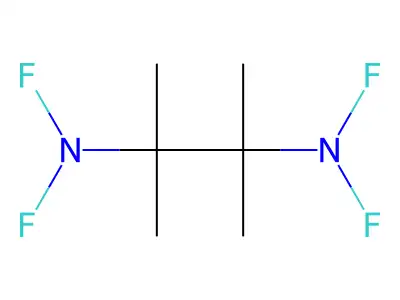 Butane, 2,3-(difluoroamino)-2,3-dimethyl- structure