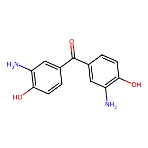 Bis(3-amino-4-hydroxyphenyl)methanone structure