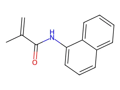 2-Propenamide, 2-methyl-N-1-naphthalenyl- structure