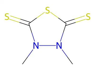 3,4-Dimethyl-(1,3,4)thiadiazolidine-2,5-dithione structure