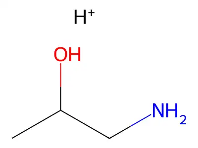 2-Hydroxypropylazanium structure