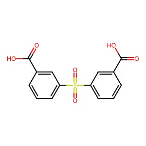 Benzoic acid, 3,3'-sulfonylbis- structure