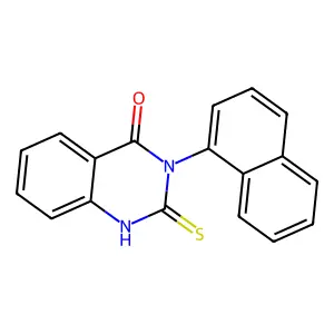 2-mercapto-3-(1-naphthyl)quinazolin-4(3H)-one structure