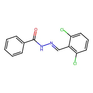N-[(2,6-dichlorophenyl)methylideneamino]benzamide structure