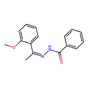 N-[1-(2-Methoxyphenyl)ethylidene]benzenecarbohydrazonic acid structure