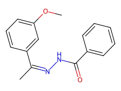 N-[1-(3-甲氧基苯基)亚乙基氨基]苯甲酰胺 structure