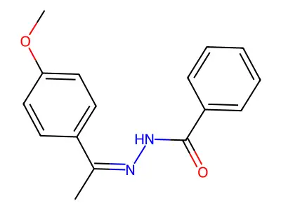 N-[1-(4-甲氧基苯基)亚乙基氨基]苯甲酰胺 structure