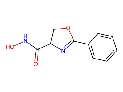 N-Hydroxy-2-phenyl-4,5-dihydro-1,3-oxazole-4-carboxamide structure