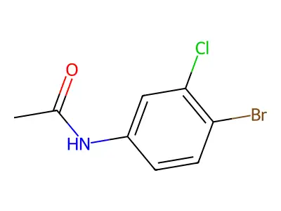 N-(4-Bromo-3-chlorophenyl)acetamide structure