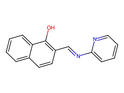 2-[(2-Pyridinylimino)methyl]-1-naphthalenol structure