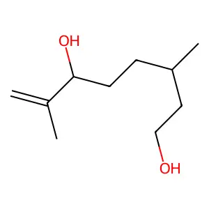7-Octene-1,6-diol, 3,7-dimethyl- structure