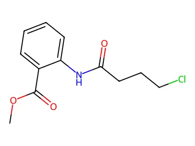 Methyl 2-(4-chlorobutanoylamino)benzoate structure