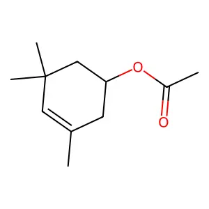 3-Cyclohexen-1-ol, 3,5,5-trimethyl-, acetate structure
