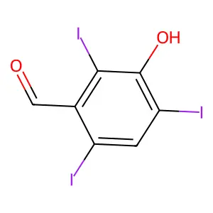 3-Hydroxy-2,4,6-triiodobenzaldehyde structure