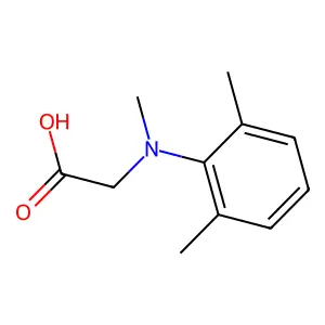 2-(N,2,6-trimethylanilino)acetic acid structure