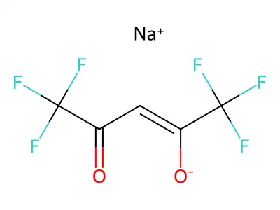 Sodium 1,1,1,5,5,5-hexafluoro-4-oxopent-2-en-2-olate structure