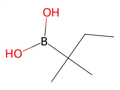 (2-Methylbutan-2-yl)boronic acid structure
