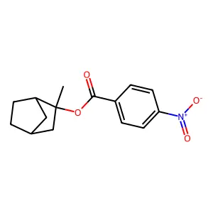 (3-Methyl-3-bicyclo[2.2.1]heptanyl) 4-nitrobenzoate structure