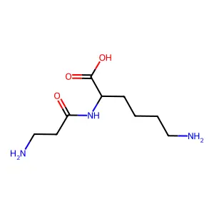 beta-alanyl-L-lysine structure