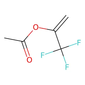 1-Propen-2-ol, 3,3,3-trifluoro-, 2-acetate structure