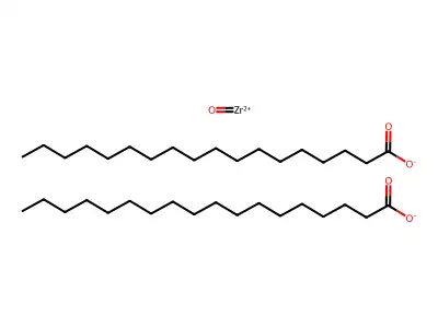 Bis(octadecanoato-O)oxozirconium structure