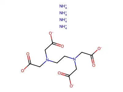 三氢铵乙二胺四乙酸酯 structure