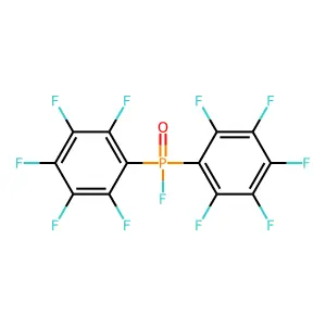 Phosphinic fluoride, bis(pentafluorophenyl)- structure
