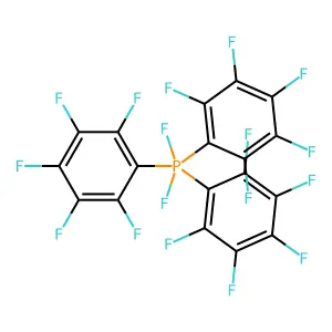 Phosphorane, difluorotris(pentafluorophenyl)- structure