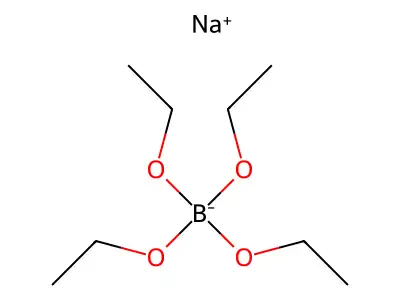 Sodium tetraethoxyborate structure