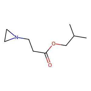 2-Methylpropyl 3-(aziridin-1-yl)propanoate structure