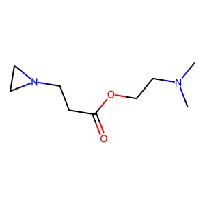 1-Aziridinepropionic acid, 2-(dimethylamino)ethyl ester structure