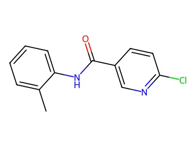 6-chloro-N-(2-methylphenyl)pyridine-3-carboxamide structure