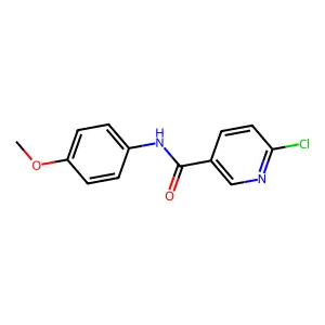 6-chloro-N-(4-methoxyphenyl)nicotinamide structure