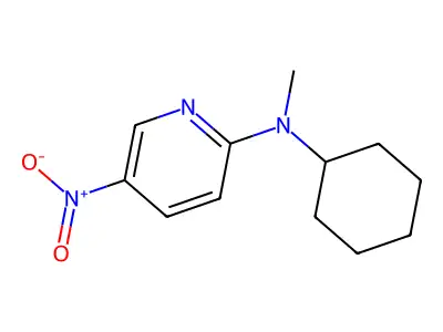 2-(N-Cyclohexyl-N-methylamino)-5-nitro-pyridine structure
