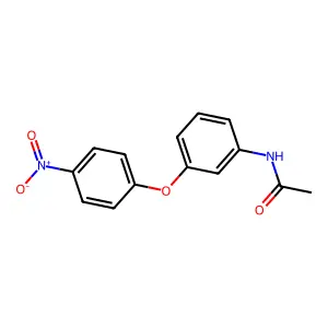N-[3-(4-nitrophenoxy)phenyl]acetamide structure