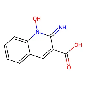 1-Hydroxy-2-iminoquinoline-3-carboxylic acid structure