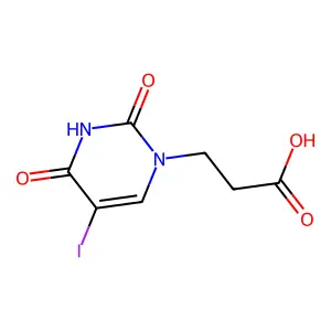 3-(5-iodo-2,4-dioxo-3,4-dihydropyrimidin-1(2H)-yl)propanoic acid structure
