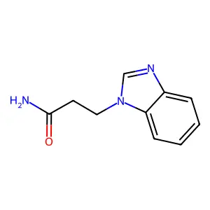 3-(1H-benzimidazol-1-yl)propanamide structure