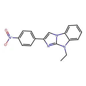 4-Ethyl-2-(4-nitrophenyl)imidazo[1,2-a]benzimidazole structure