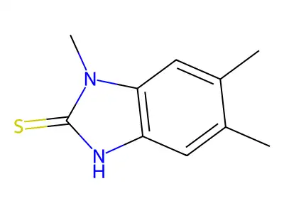 3,5,6-trimethyl-1H-benzimidazole-2-thione structure