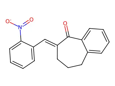 6-(2-(Hydroxy(oxido)amino)benzylidene)-6,7,8,9-tetrahydro-5H-benzo(a)cyclohepten-5-one structure
