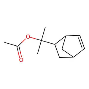 1-Bicyclo(2.2.1)hept-5-en-2-yl-1-methylethyl acetate structure