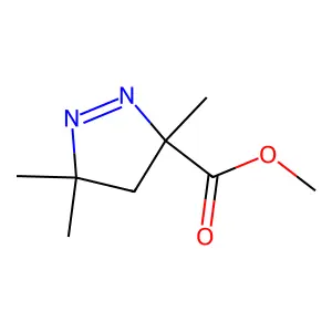 methyl 3,5,5-trimethyl-4,5-dihydro-3H-pyrazole-3-carboxylate structure