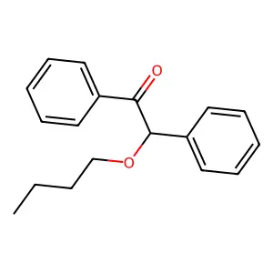 Ethanone, 2-butoxy-1,2-diphenyl- structure