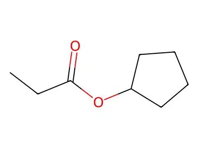 Cyclopentanol, 1-propanoate structure