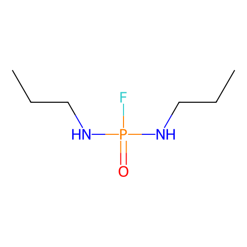 Phosphorodiamidic fluoride, N,N'-dipropyl- structure